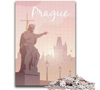 Prague Jigsaw Puzzles for Adults 1000 Piece Puzzle, Decompressing Intellectual Educational Toy Educational Game for Birthday, Chrismas 1000pcs (50x75cm)
