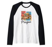 Prague Landmarks/Prague Raglan Baseball Tee