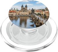 Prague Old Town Bridge River Historic City Scenic Graphic PopSockets PopGrip for MagSafe