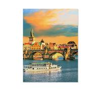 Prague on the Vltava, Czech Republic，Jigsaw Puzzles for Adults 1000 Piece Challenging Game Toys, Impossible Puzzle,1000 Piece Jigsaw Puzzles for Adults Family Decoration Puzzle（75x50cm）-O47