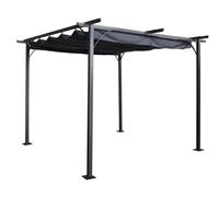 Prague Pergola 3.5X3.5M Grey Gazebo