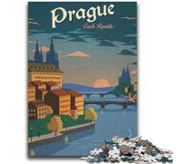 Prague Puzzles 1000 Pieces for Adults, Help The Brain Exercise Addictive Toys to Cultivate Patience Unique Challenge Game 2000pcs (70x100cm)