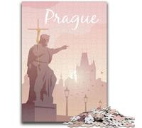 Prague Puzzles for Adults 1000 Pieces, Challenging Game And Family Play Educational Game for Birthday, Chrismas 1000pcs (26x38cm)