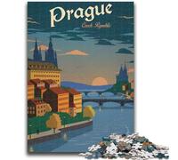 Prague Puzzles for Teenagers Teens 1000pc Puzzle, Educational Family Game Suitable for Desktop Decoration 1000pcs (26x38cm)