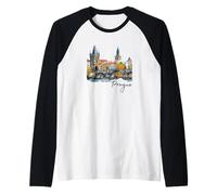 Prague Sketch/Prague Raglan Baseball Tee