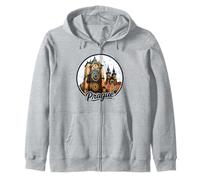 Prague Sketch/Prague Zip Hoodie