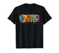 Prague Skyline Colorful Travel Art Souvenir T-Shirt