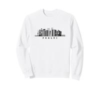 Prague Skyline design, Czech capital Sweatshirt
