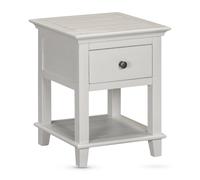 prague wooden end table - truffle