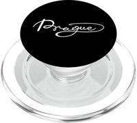 Prague writing design, Czech capital PopSockets PopGrip for MagSafe