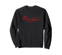 Prague writing design Czech capital Sweatshirt