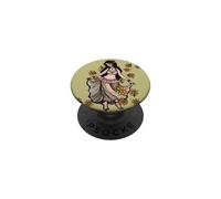 Prairie Belly Dancer Goddess Floral Belly Dancing Class PopSockets Adhesive PopGrip