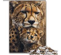 Prairie Cheetah Jigsaw Puzzles for Teenagers 1000 Jigsaws, Art Interesting Stress Reduction Wishlist with Santa Claus for Age 14 (26x38cm)