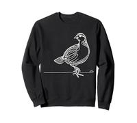 Prairie Chicken Line Art Birdwatcher Sweatshirt