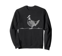 Prairie Chicken Line Art Birdwatcher Sweatshirt