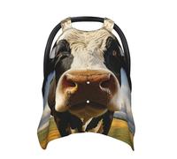 Prairie Cow Baby Car Seat Canopy Cover, Multi Use Breathable Nursing Breastfeeding Covers for Mom Soft Stroller Sun Shade Newborn Shower Gift