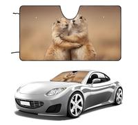 Prairie Dogs Bro Groundhog Car Windshield Sun Shade Interior Cooling UV Protection for Window
