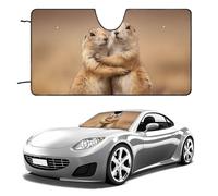 Prairie Dogs Bro Groundhog Car Windshield Sun Shade Interior Cooling UV Protection for Window