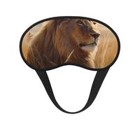 Prairie Lion Sleep Mask for Side Sleeper Soft Breathable Sleeping Eye Mask Blackout Silk Eye Sleep Shade Cover with Elastic Strap Night Blindfold for Women Men Travel Nap