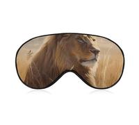 Prairie Lion Sleeping Mask, Light Blocking Eye Mask, Comfortable and Soft, Eye Cover with Elastic Band, Suitable for Men and Women, Suitable for Travel/Sleeping