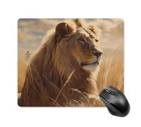 Prairie Lion Square Mouse Pad Portable Computer Mousepad with Non-Slip Rubber Base 18 * 22cm Ultra-Thin Gaming Mouse Mat for Computer Laptop Office Desk Accessories
