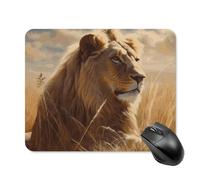 Prairie Lion Square Mouse Pad Portable Computer Mousepad with Non-Slip Rubber Base 20 * 25cm Ultra-Thin Gaming Mouse Mat for Computer Laptop Office Desk Accessories