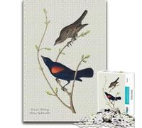 Prairie Starling Wooden Jigsaw 300 Pieces for Adults | Border-first building - less screen time at home on quiet evenings.