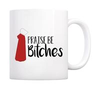 Praise Be Bitches Mug Cute Tea Cup Durable Tea Mugs for Café Everyday Use Office 330Ml