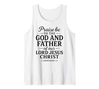 Praise Be to God Father of Jesus Scripture 2 Corinthians 1:3 Tank Top