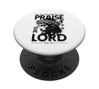 Praise Faith Script Cross Theme for Church Worship Day PopSockets Adhesive PopGrip