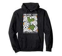 Praise God From Whom All Blessings Flow Christian Flower Pullover Hoodie