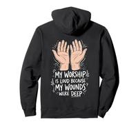 Praise Hands My Worship Is Loud Christian Worship Leaders Pullover Hoodie