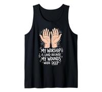 Praise Hands My Worship is Loud Christian Worship Leaders Tank Top