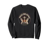 Praise Him Anyway Psalm 34:1 Christian Faith Vintage Sweatshirt