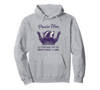 Praise Him Raccoon Tee Funny Popular Christian Bible Verse Pullover Hoodie