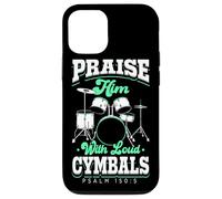 Praise Him With Loud Cymbals Drumming Christian Drummer Case for iPhone 12/12 Pro