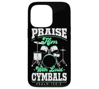 Praise Him With Loud Cymbals Drumming Christian Drummer Case for iPhone 13 Pro