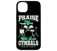 Praise Him With Loud Cymbals Drumming Christian Drummer Case for iPhone 14 Plus
