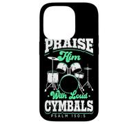 Praise Him With Loud Cymbals Drumming Christian Drummer Case for iPhone 14 Pro