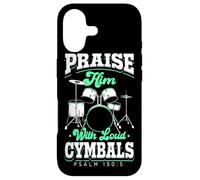 Praise Him With Loud Cymbals Drumming Christian Drummer Case for iPhone 17