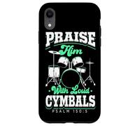 Praise Him With Loud Cymbals Drumming Christian Drummer Case for iPhone XR