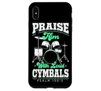 Praise Him With Loud Cymbals Drumming Christian Drummer Case for iPhone XS Max