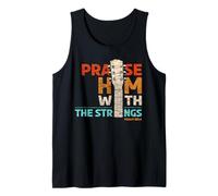 Praise Him with Strings - Psalm 150 Christian Guitar Player Tank Top