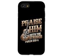 Praise Him With The Strings Bible Psalm Christian Guitar Case for iPhone SE (2020) / 7/8