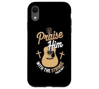 Praise Him With The Strings Bible Psalm Christian Guitar Case for iPhone XR
