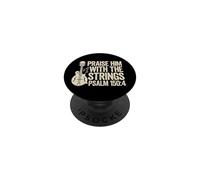 Praise Him With The Strings Christian Musician Mandolin PopSockets Adhesive PopGrip