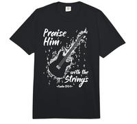 Praise Him with The Strings Comfort Colors Adult Heavyweight T-Shirt