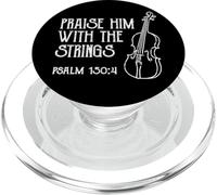 Praise Him With the Strings Psalm Violinist Christian Music PopSockets PopGrip for MagSafe
