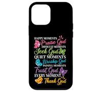 Praise Seek Worship Trust Thank God Bible Religous Quote Case for iPhone 12 mini