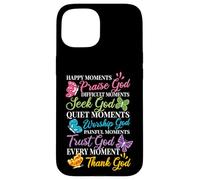 Praise Seek Worship Trust Thank God Bible Religous Quote Case for iPhone 15
